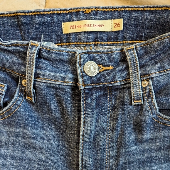 Levi's 721 High-rise Jeans 26 x 30" inseam - Picture 5 of 7